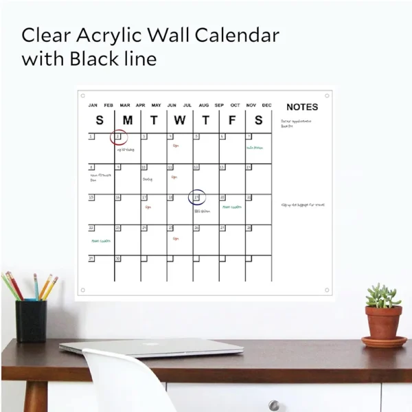 Acrylic Calendar Wall