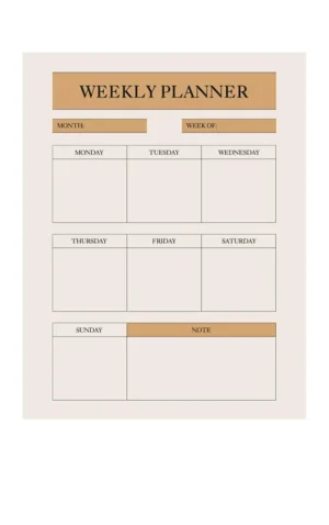 Weekly Planner